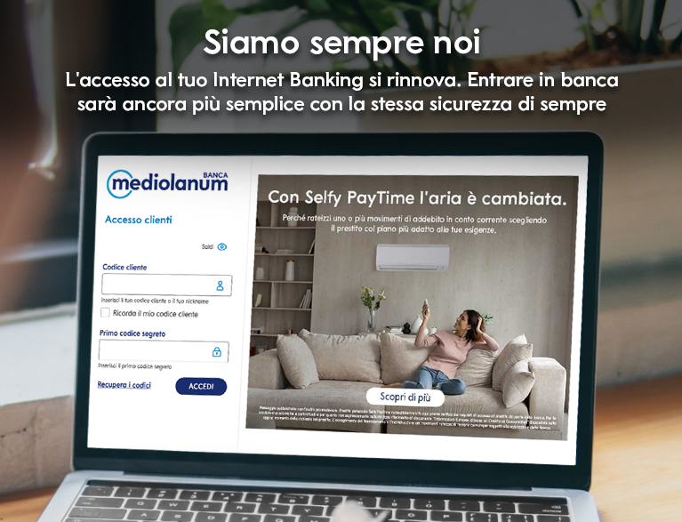 L'accesso al tuo internet banking si rinnova